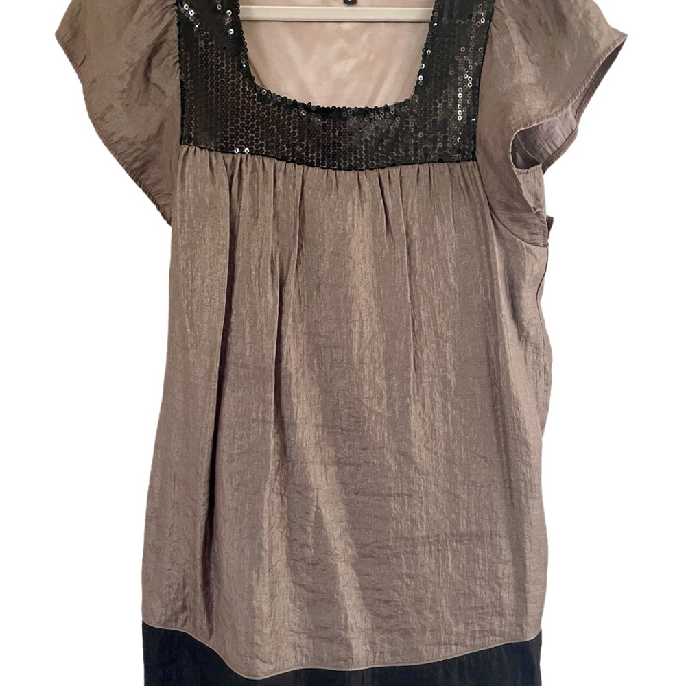 Elegant Sequin Trimmed Women's Dress